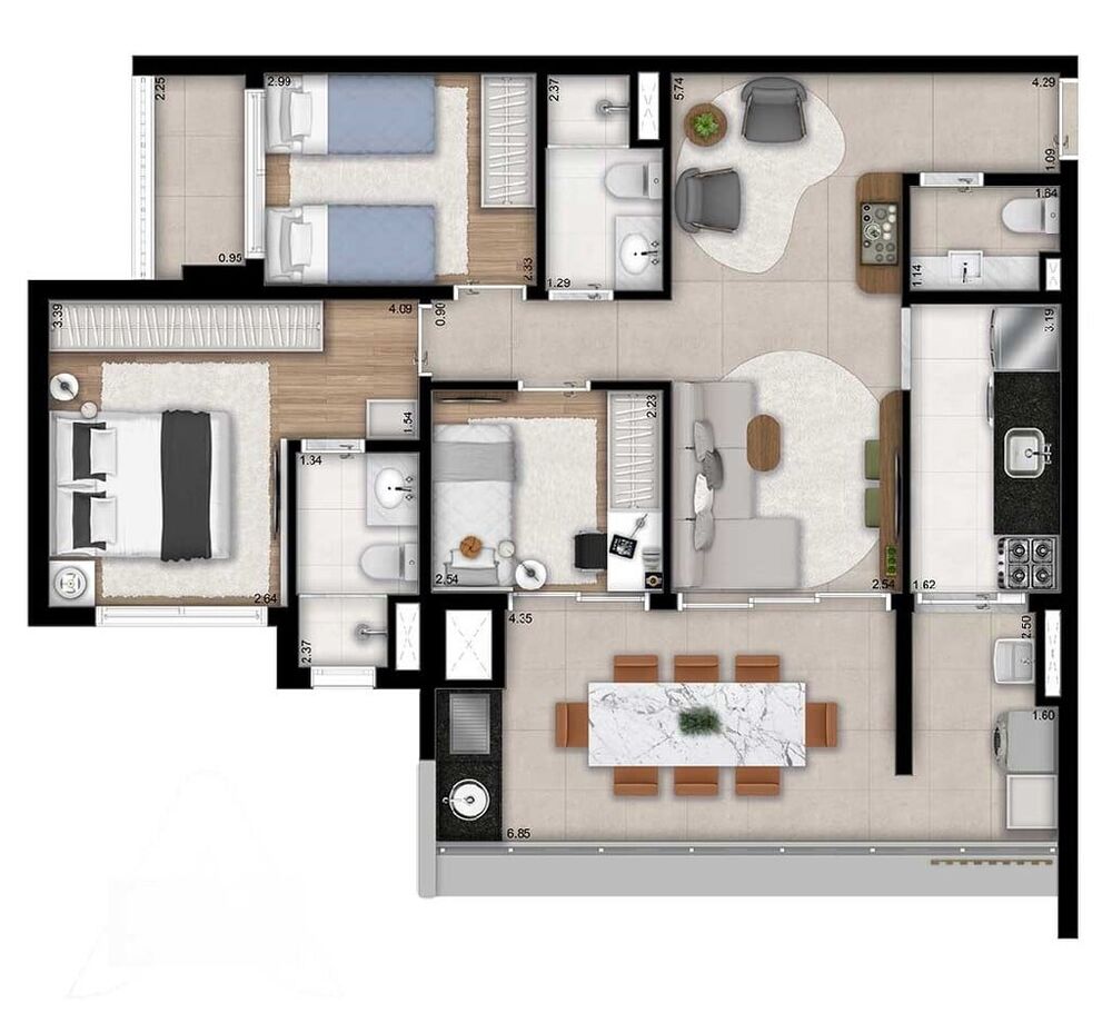 Apartamento, 2 quartos, 64 m² - Foto 36