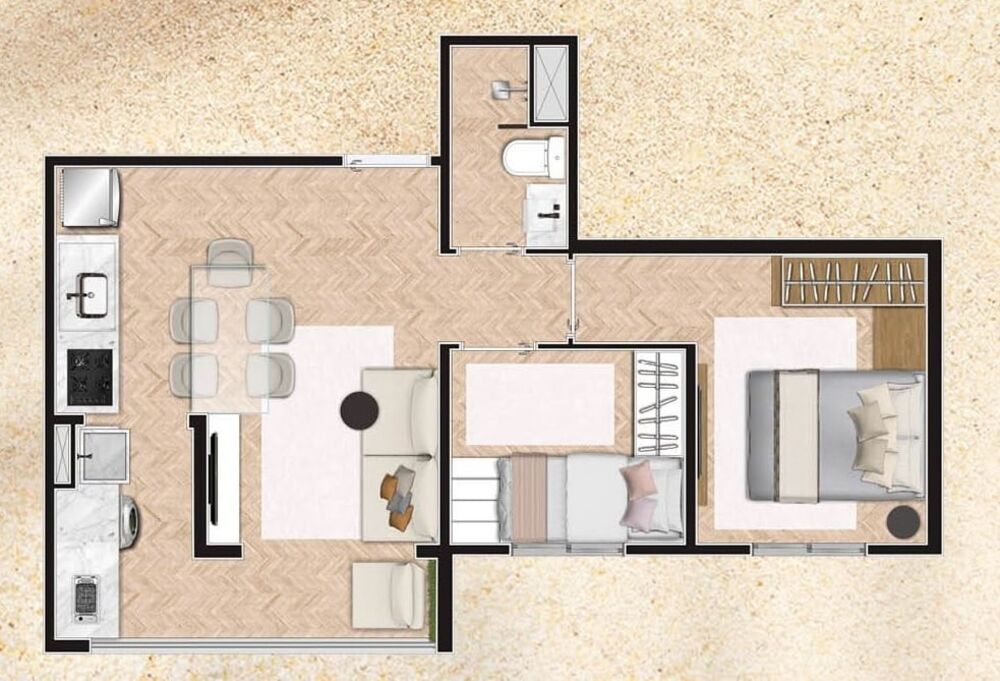 Apartamento, 2 quartos, 42 m² - Foto 8