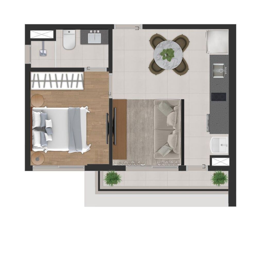 Apartamento, 1 quarto, 38 m² - Foto 7