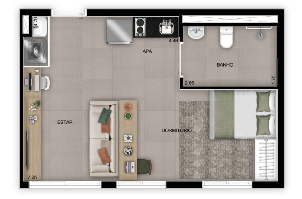 Apartamento, 1 quarto, 26 m² - Foto 10