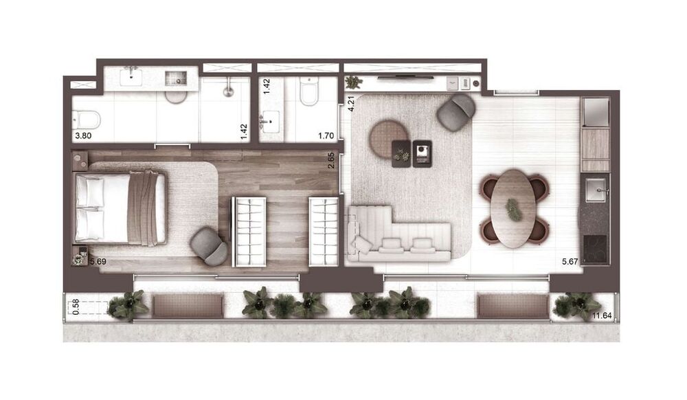 Apartamento, 1 quarto, 32 m² - Foto 30
