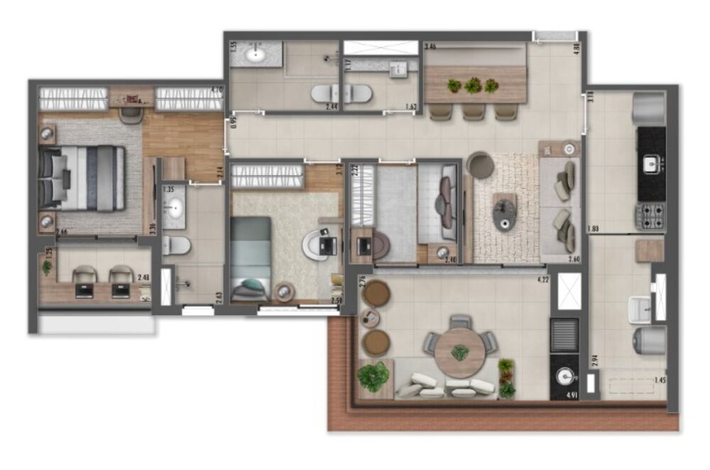 Apartamento à venda com 3 quartos, 141m² - Foto 13