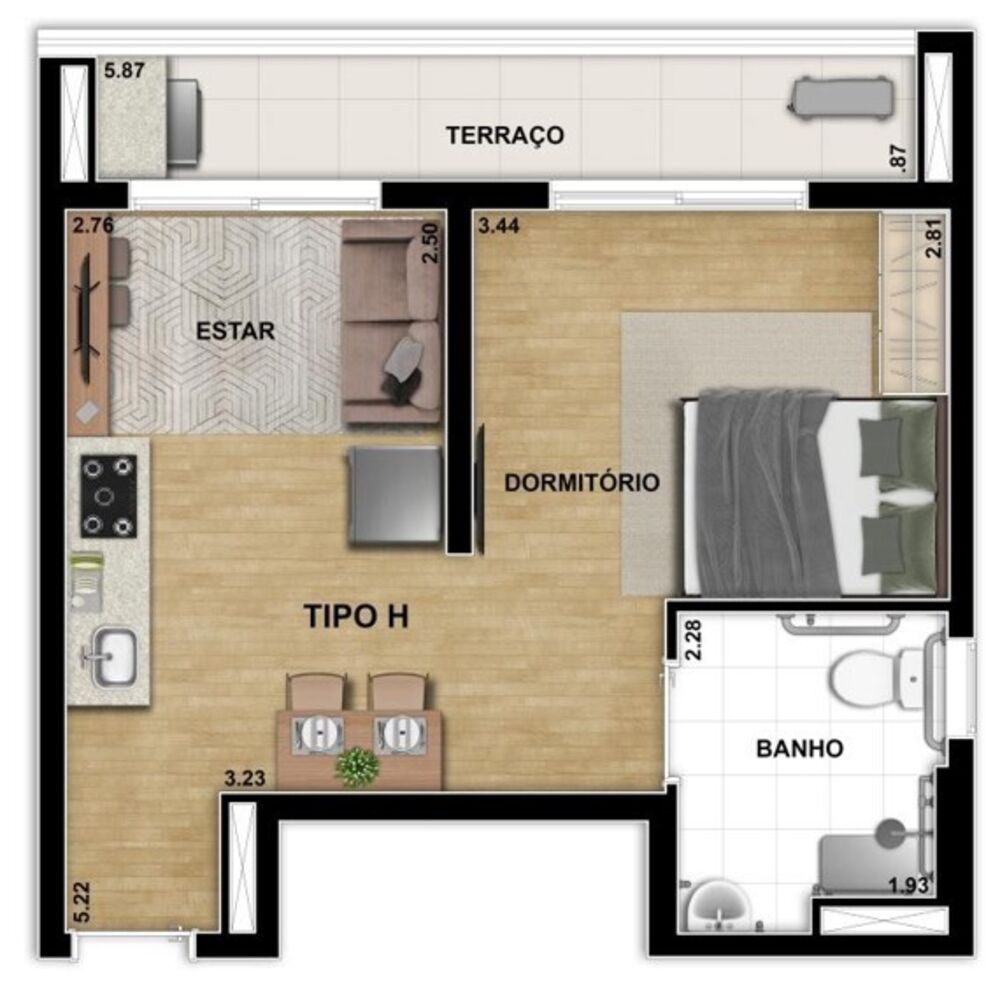 Apartamento, 2 quartos, 64 m² - Foto 8