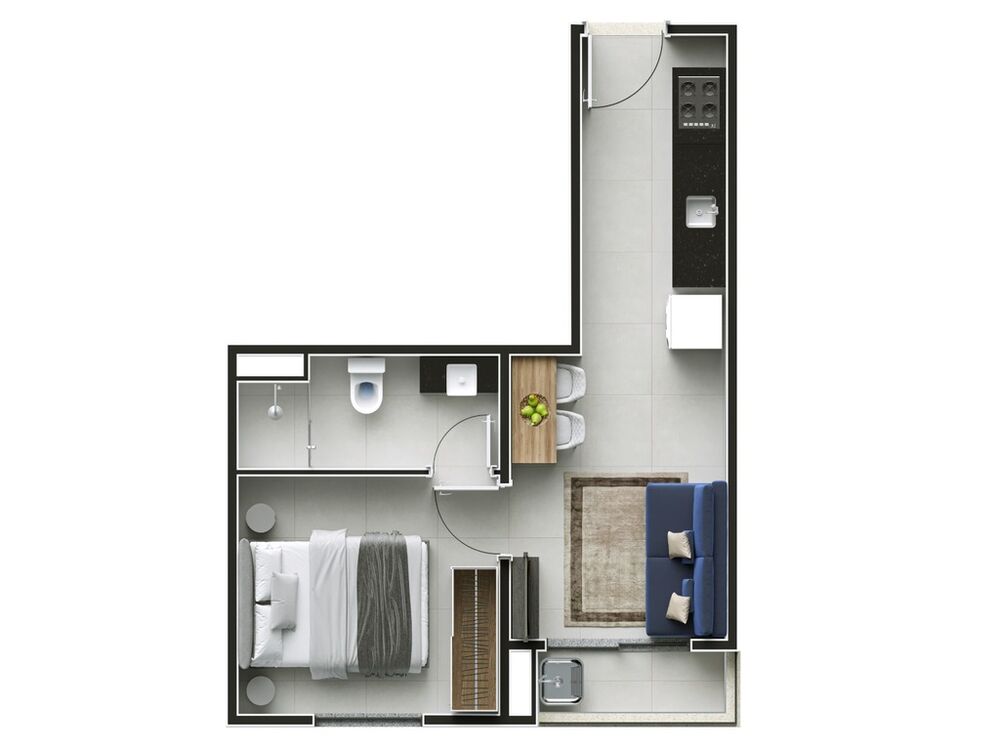 Apartamento, 1 quarto, 30 m² - Foto 20