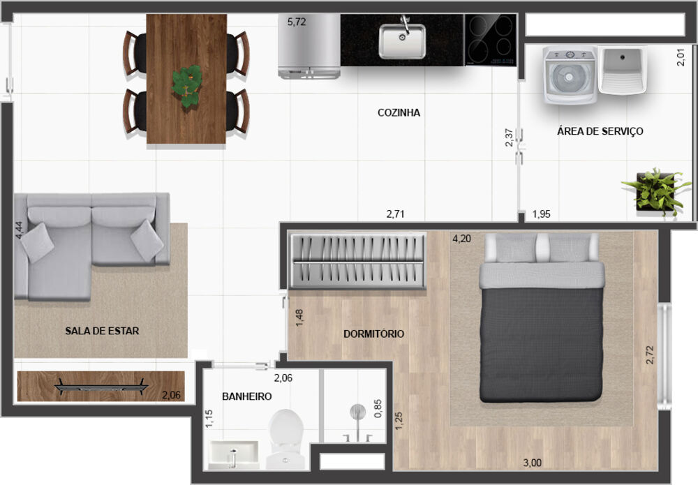 Apartamento, 2 quartos, 45 m² - Foto 11