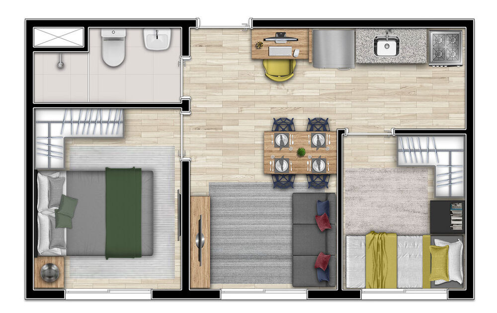Apartamento, 2 quartos, 32 m² - Foto 12