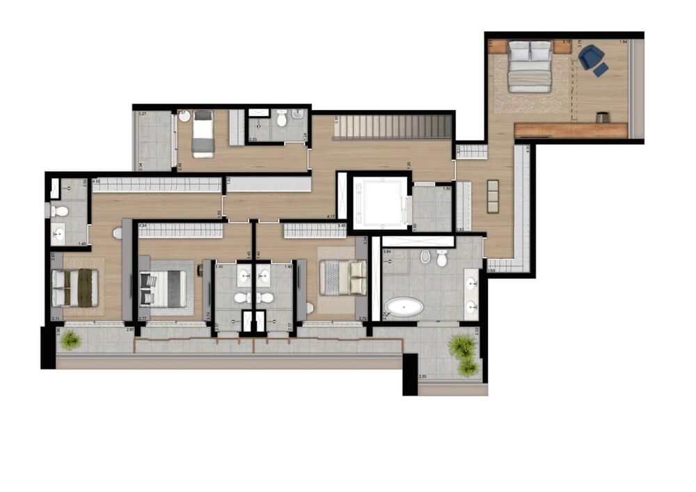 Apartamento, 4 quartos, 206 m² - Foto 4