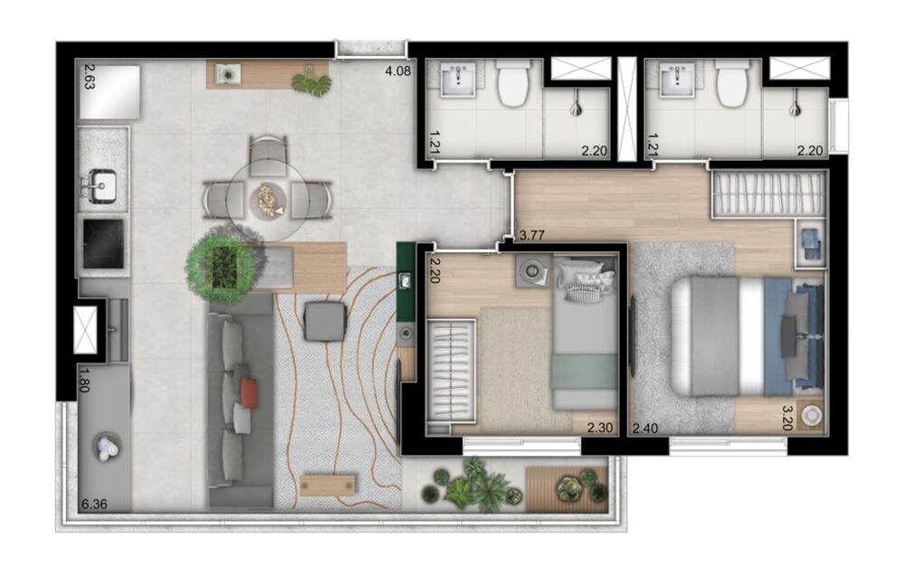 Apartamento à venda com 2 quartos, 84m² - Foto 23
