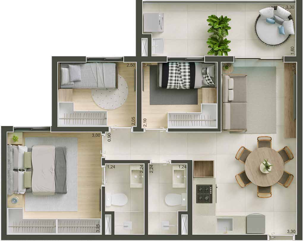 Apartamento, 3 quartos, 67 m² - Foto 23