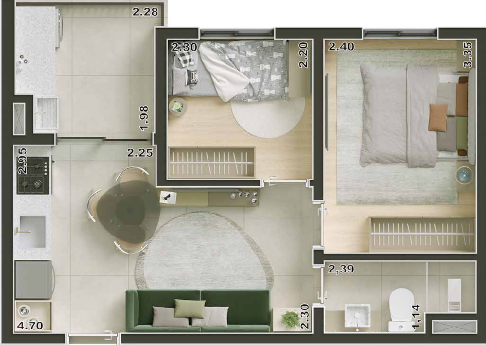 Apartamento, 3 quartos, 67 m² - Foto 20