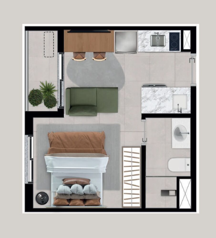 Apartamento, 1 quarto, 30 m² - Foto 9