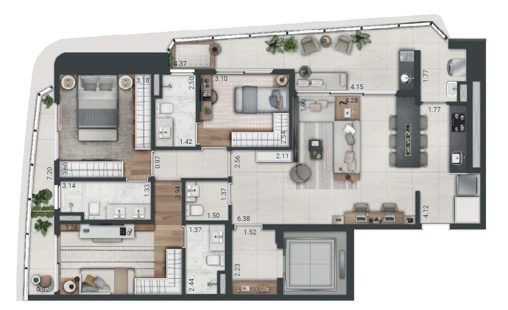 Apartamento, 3 quartos, 244 m² - Foto 27