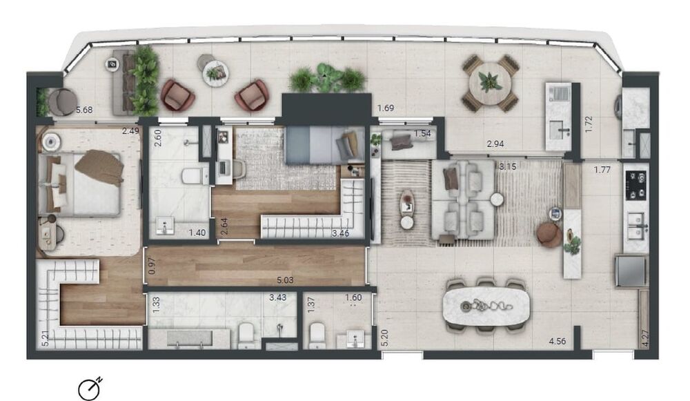 Apartamento, 3 quartos, 244 m² - Foto 26