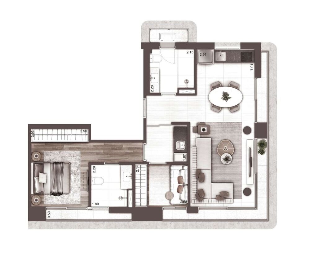 Apartamento, 1 quarto, 72 m² - Foto 36