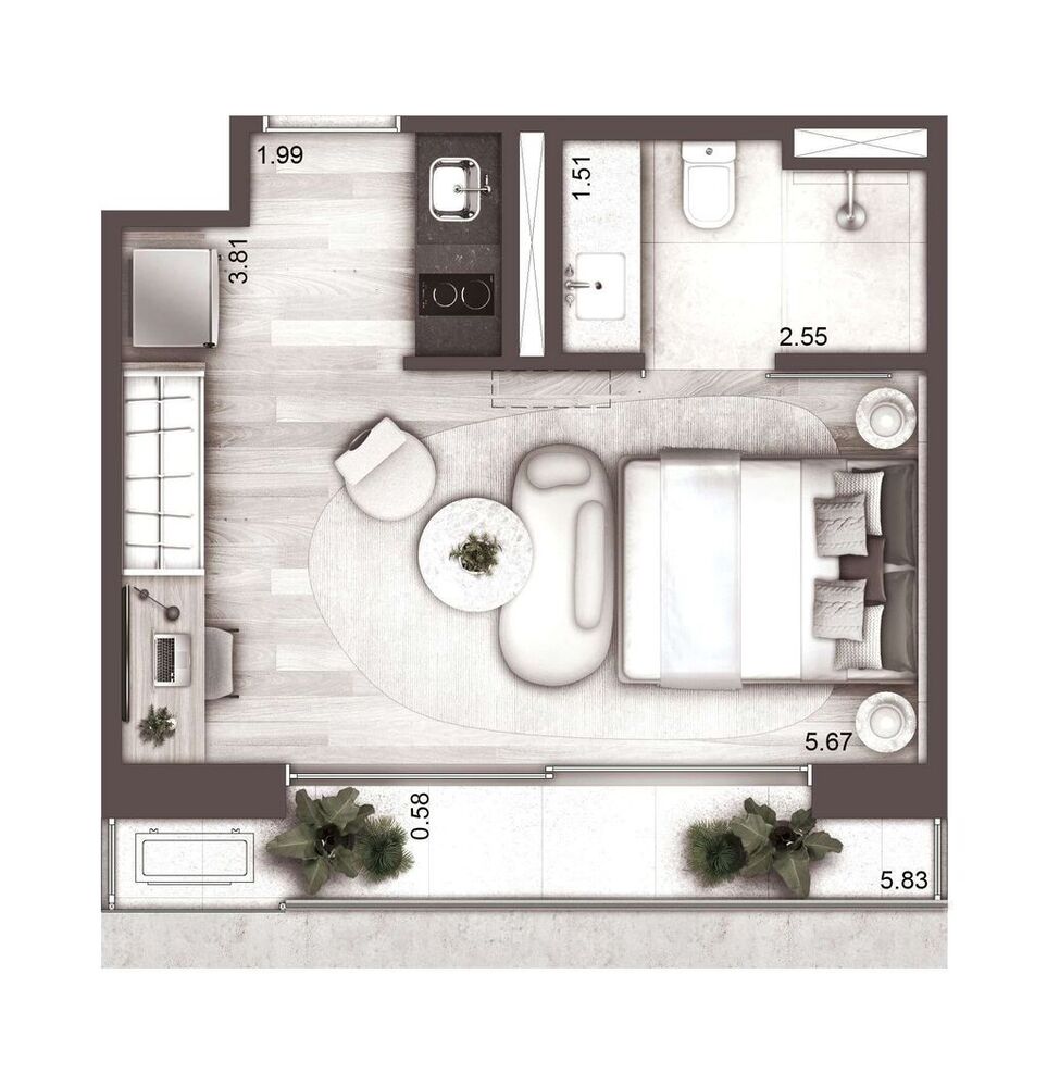 Apartamento, 1 quarto, 72 m² - Foto 30