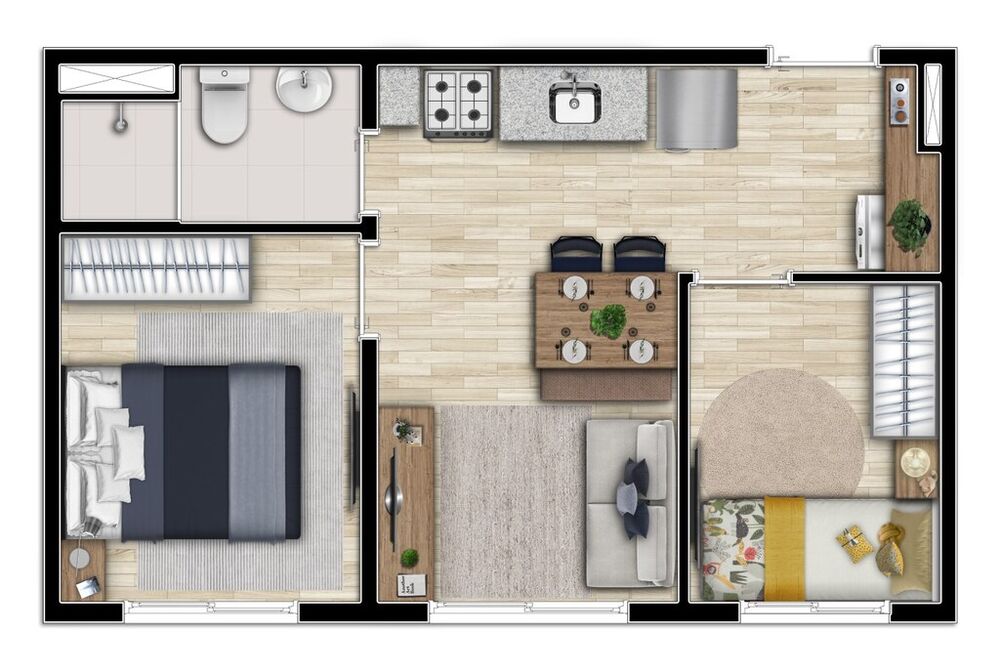 Apartamento, 2 quartos, 32 m² - Foto 8