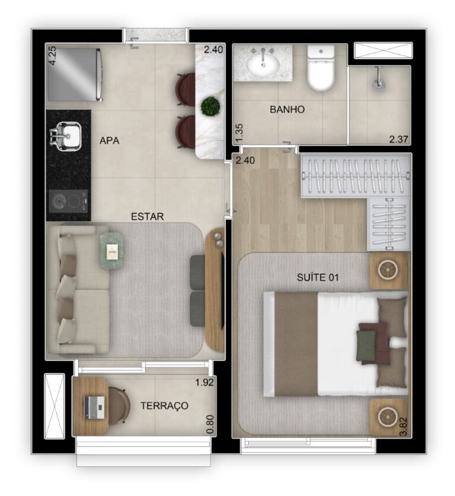 Apartamento, 2 quartos, 63 m² - Foto 10