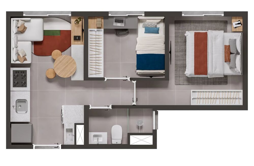Apartamento, 2 quartos, 50 m² - Foto 8