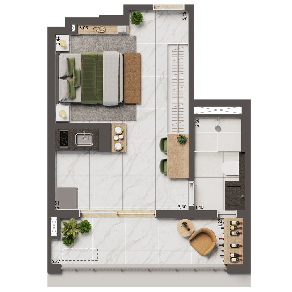 Apartamento, 1 quarto, 34 m² - Foto 11