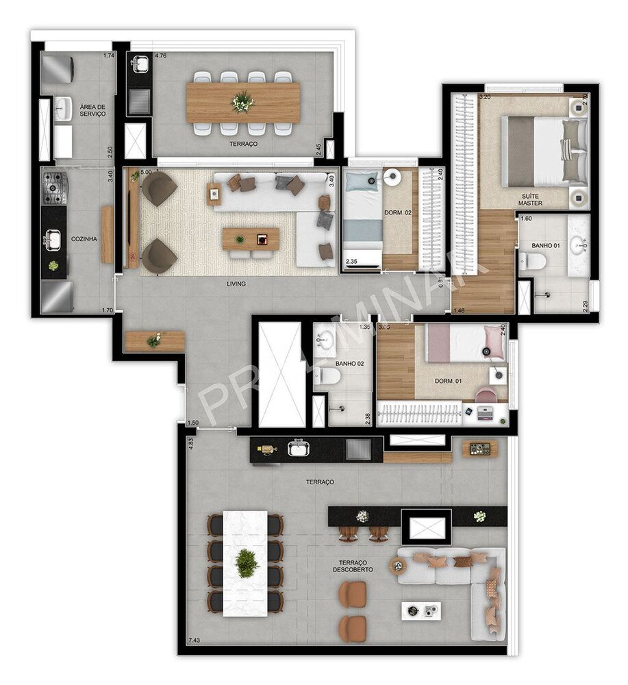 Apartamento, 3 quartos, 89 m² - Foto 7