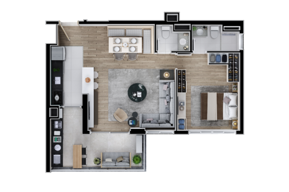 Apartamento, 2 quartos, 64 m² - Foto 7