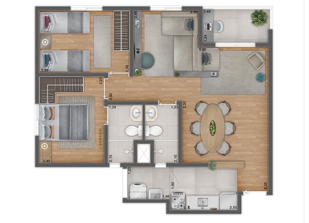 Apartamento, 2 quartos, 44 m² - Foto 22