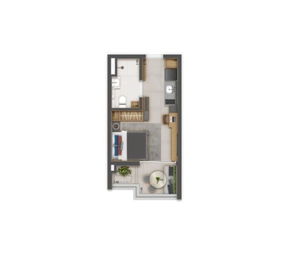 Apartamento, 1 quarto, 27 m² - Foto 9