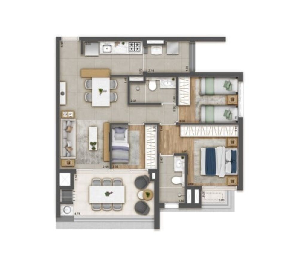 Apartamento, 1 quarto, 27 m² - Foto 6