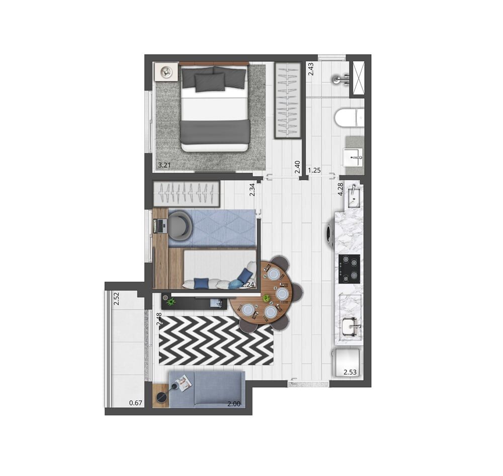 Apartamento, 2 quartos, 36 m² - Foto 25