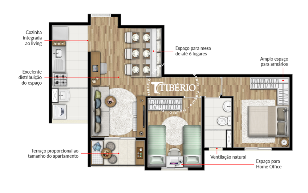 Apartamento, 3 quartos, 60 m² - Foto 8