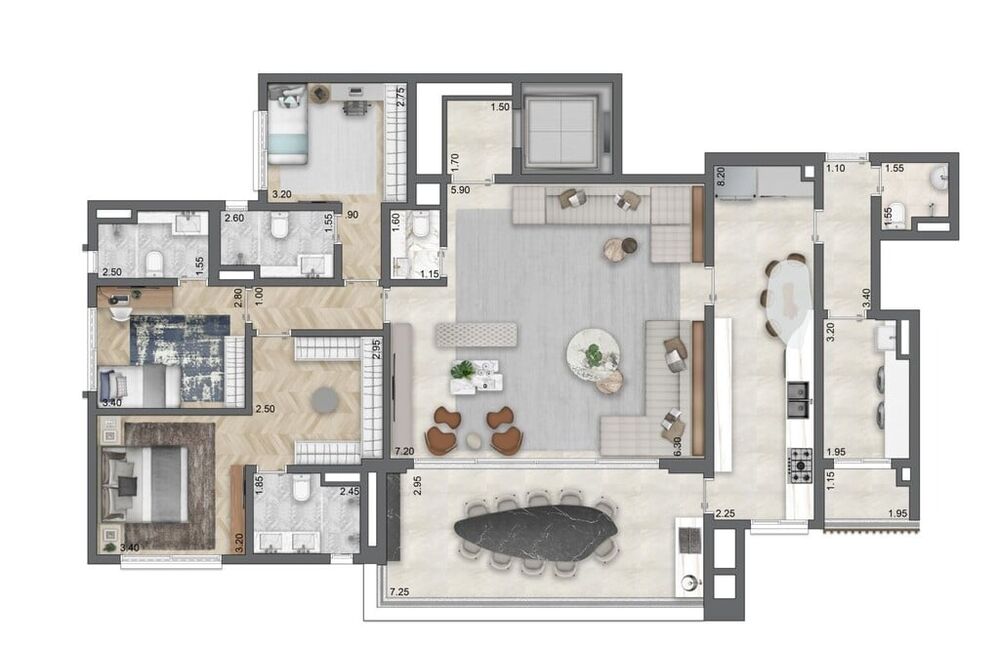 Apartamento, 4 quartos, 256 m² - Foto 25