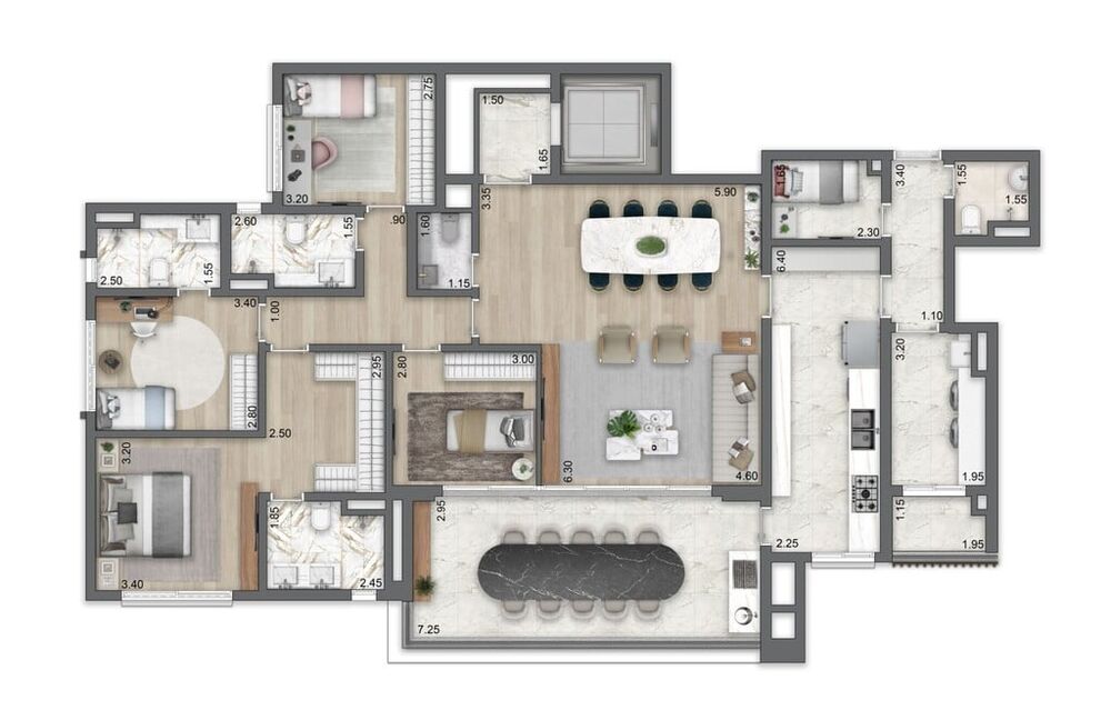 Apartamento, 4 quartos, 256 m² - Foto 24