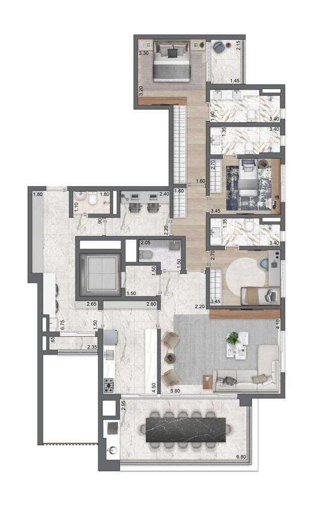 Apartamento, 4 quartos, 256 m² - Foto 22