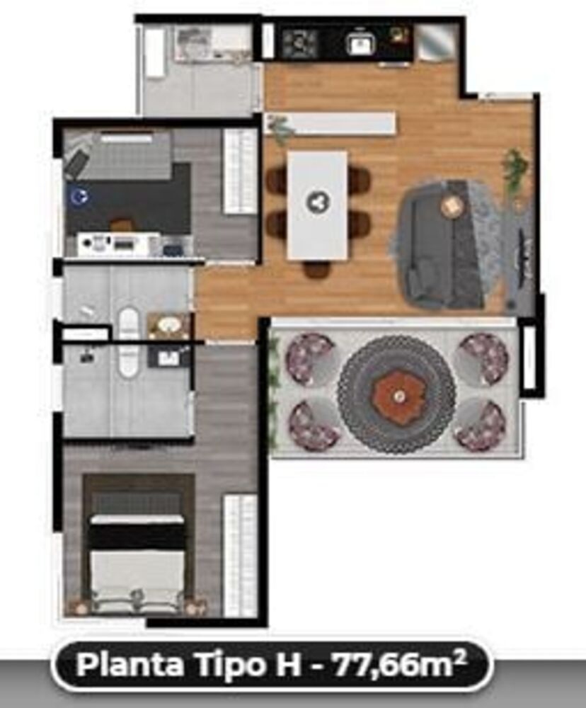 Apartamento, 2 quartos, 77 m² - Foto 12