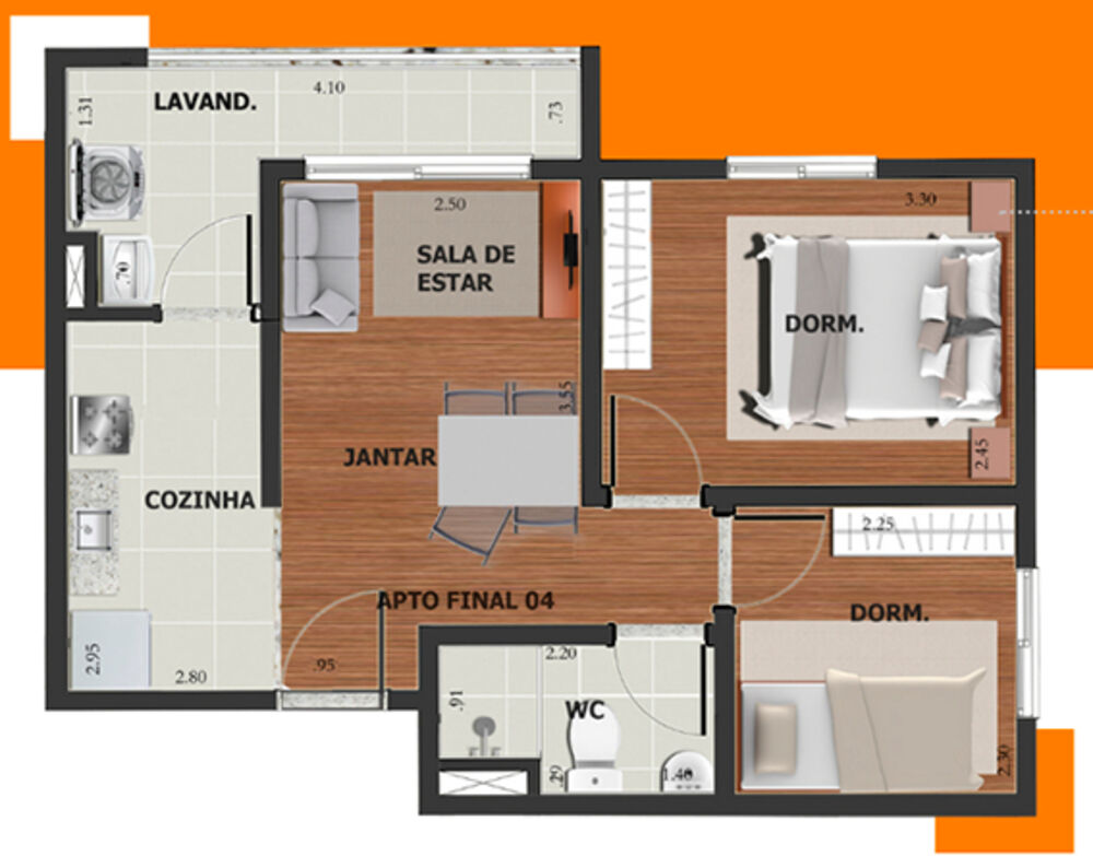 Apartamento, 2 quartos, 33 m² - Foto 10