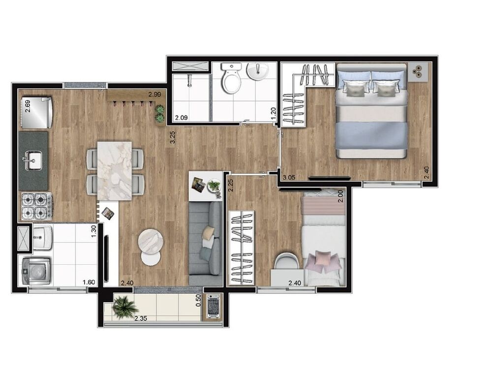 Apartamento, 2 quartos, 41 m² - Foto 23