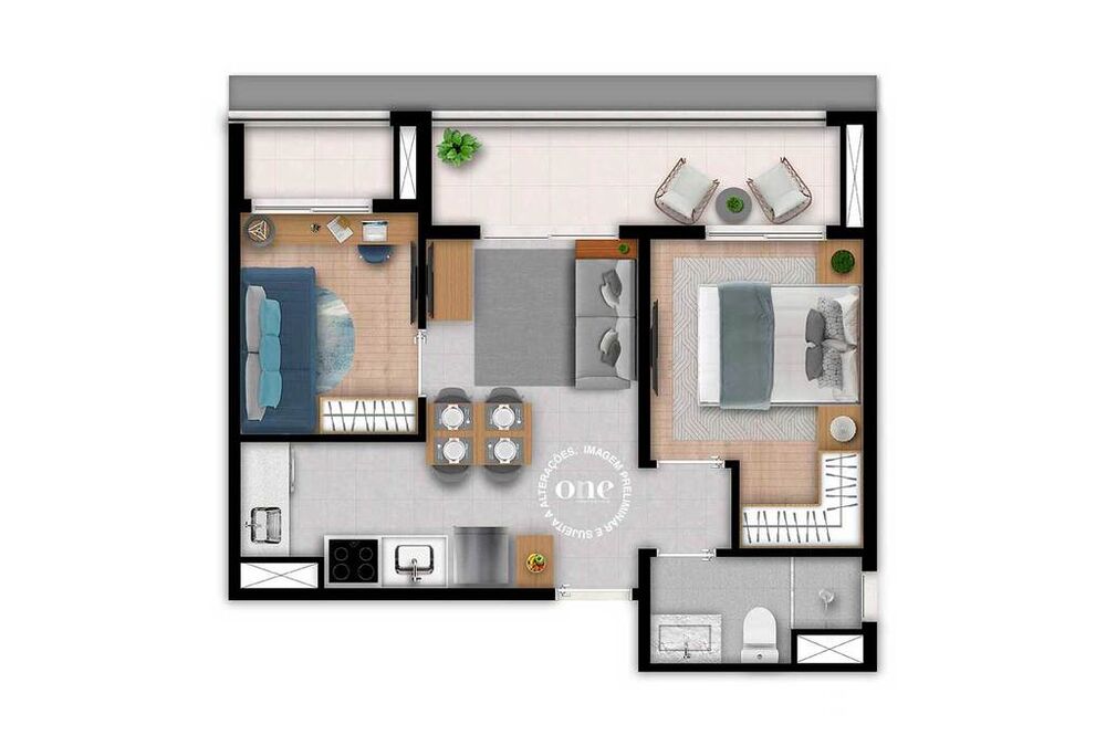 Apartamento, 2 quartos, 49 m² - Foto 8