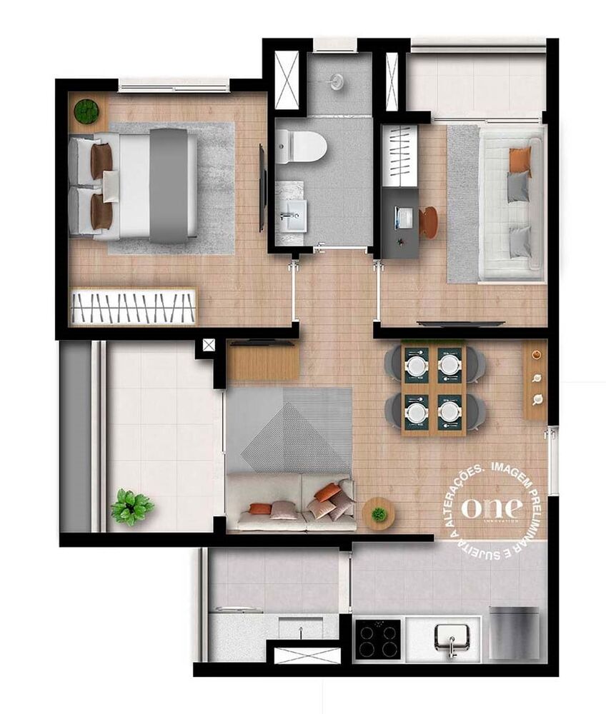 Apartamento, 2 quartos, 49 m² - Foto 6