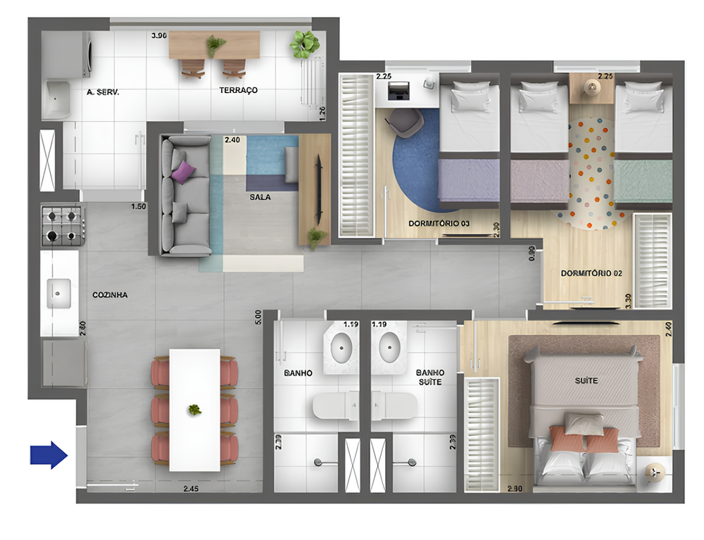 Apartamento, 2 quartos, 32 m² - Foto 5