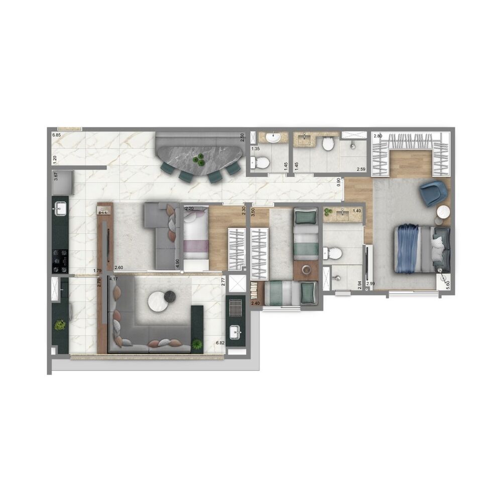 Apartamento, 3 quartos, 147 m² - Foto 12