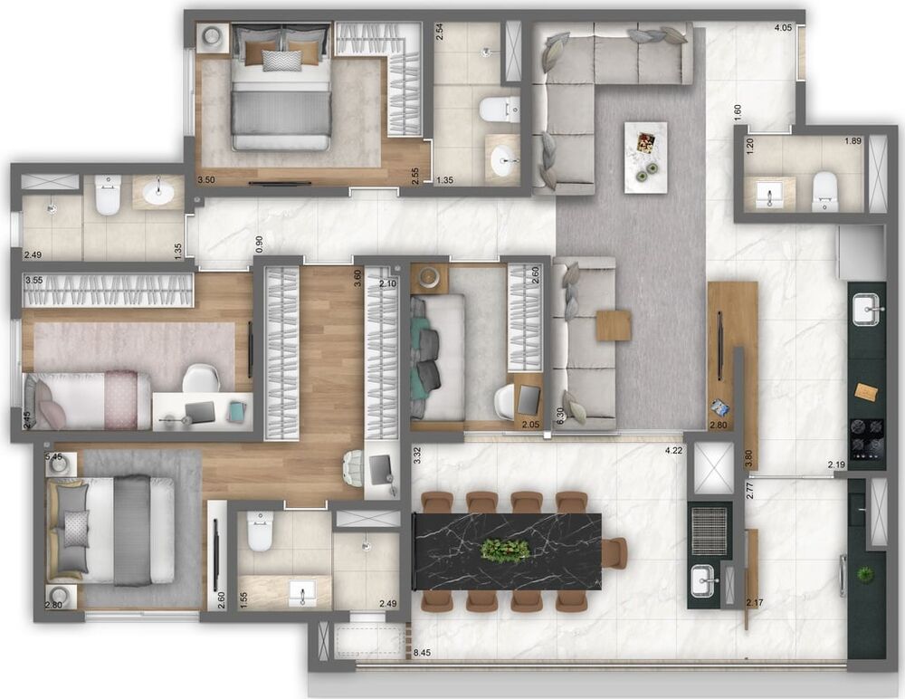 Apartamento, 3 quartos, 100 m² - Foto 17