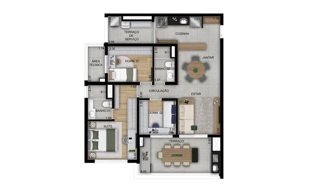 Apartamento, 1 quarto, 34 m² - Foto 6