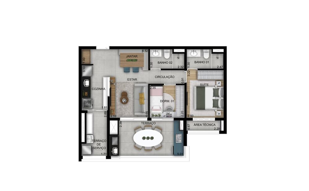 Apartamento, 3 quartos, 94 m² - Foto 9