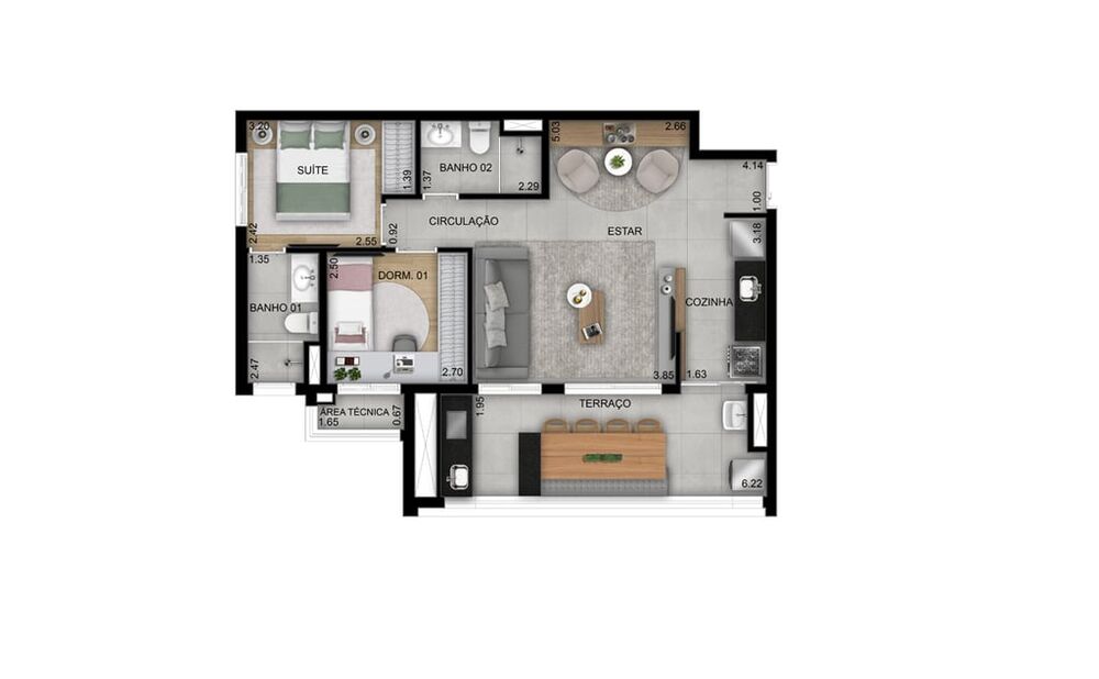 Apartamento, 3 quartos, 94 m² - Foto 10
