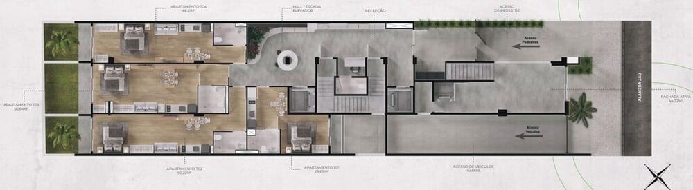 Apartamento, 1 quarto, 46 m² - Foto 4