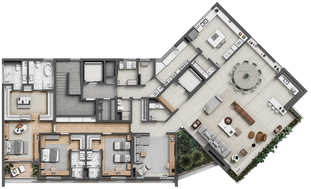 Apartamento, 4 quartos, 340 m² - Foto 8