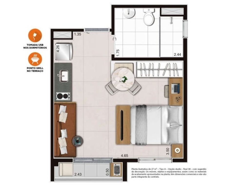 Apartamento, 2 quartos, 39 m² - Foto 18