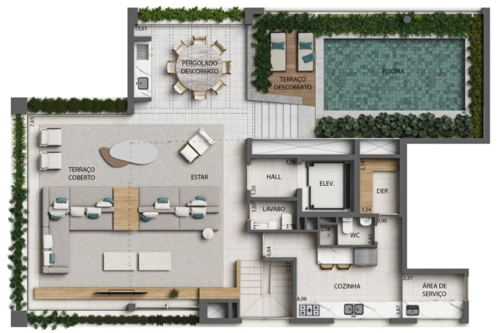 Cobertura à venda com 3 quartos, 354m² - Foto 6