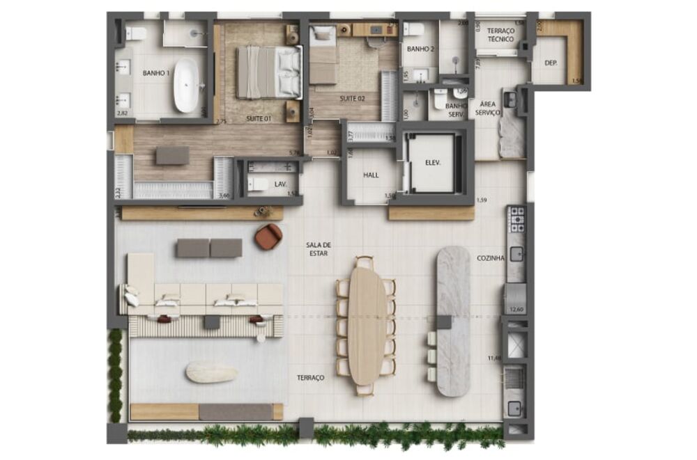 Cobertura à venda com 3 quartos, 354m² - Foto 3