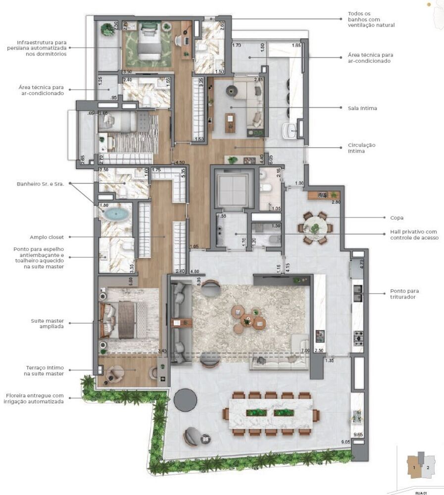 Apartamento, 3 quartos, 169 m² - Foto 1